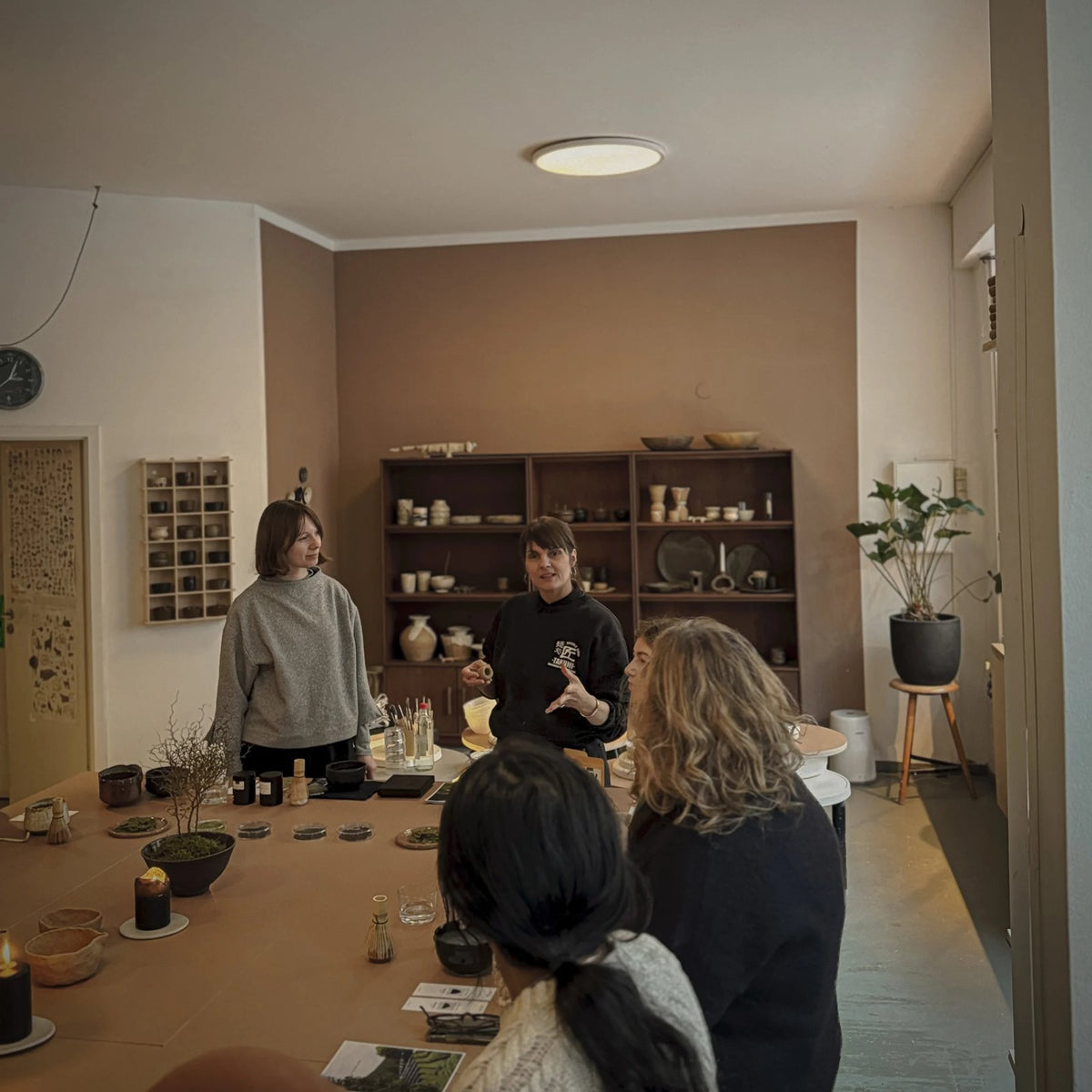 Handbuilding matcha bowls from clay
